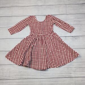 2T Alice + Ames Red Check Ballet Dress